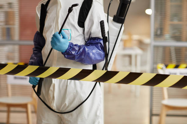 Professional Biohazard Cleanup technician working in Baltic, CT